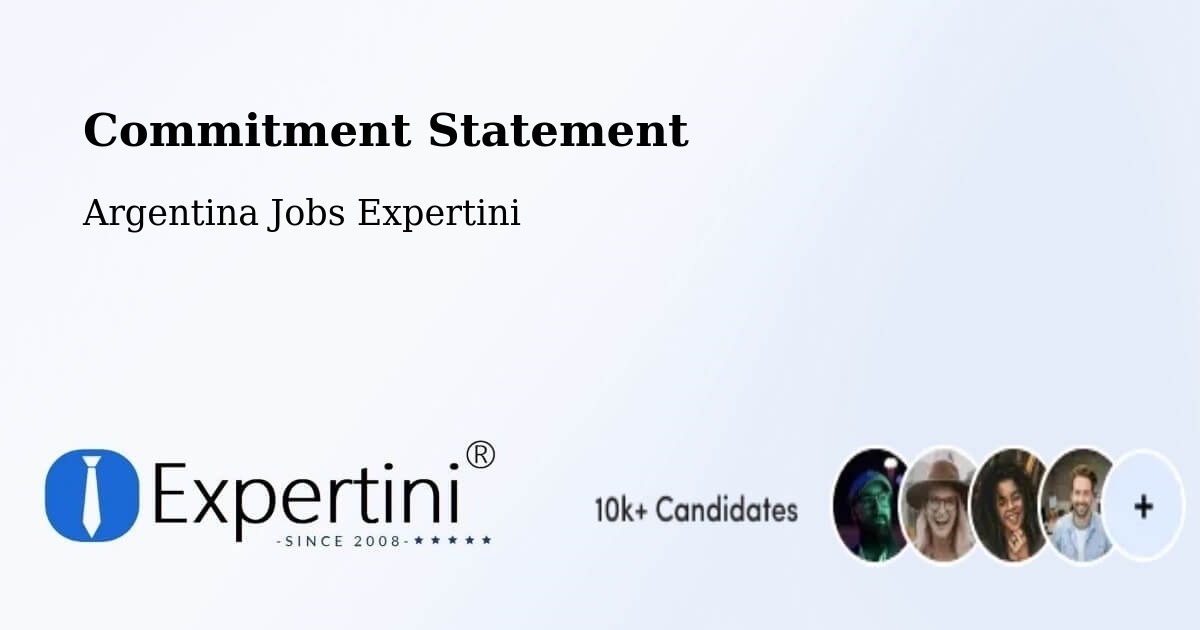 Corporate Commitment – Departamento De Minas - Argentina Jobs Expertini